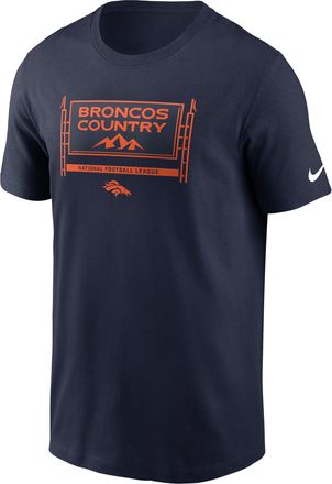 Nike Denver Broncos Local Essential Nike Mens NFL T-Shirt in Blue | N19941S8W-7MT