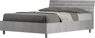 ITYhome Ityhome - Letto alla Francese - ankel - Tipologia Testata: Testata Inclinata - Tipologia Letto: Senza Rete - Colore: Grigio - Dimensione Rete: 140x190