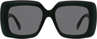 Celine Celine 3 Dots Smoke Square Ladies Sunglasses CL40263F 01A 54
