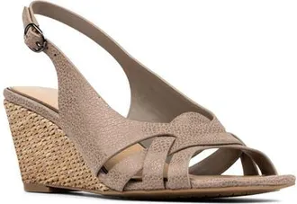 Donald J Pliner Primm Slingback Wedge Sandal in Taupe at Nordstrom, Size 8.5