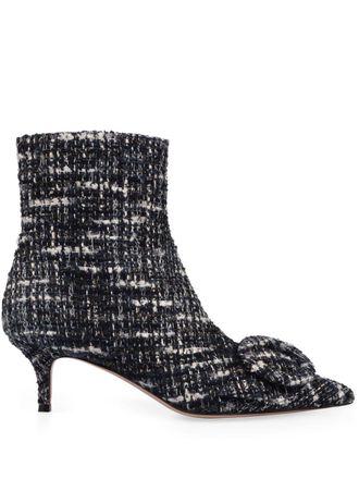 Gianvito Rossi bouclé ankle boots - Black