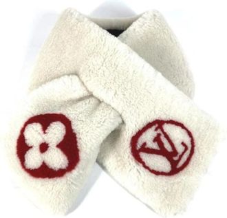 Louis Vuitton Pre-owned Scarves, female, White, Size: ONE SIZE Pre-owned Cashmere Scarf