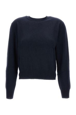 Lisa Yang Cropped Wool Sweater with Ribbed Trim and Structured Fit