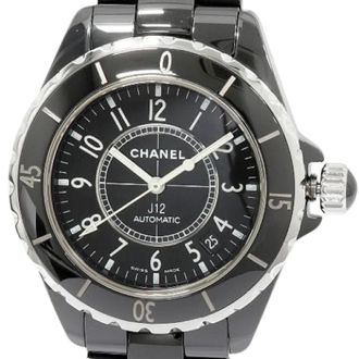 Chanel Pre-owned J12 Black Ceramic - Heren - Pre-owned - Zwart - Maat: ONE Size