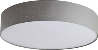 Lindby Lindby - L&aacute;mpara De Techo Led ellamina En Gris Textura, Tela, Tejido, Seda