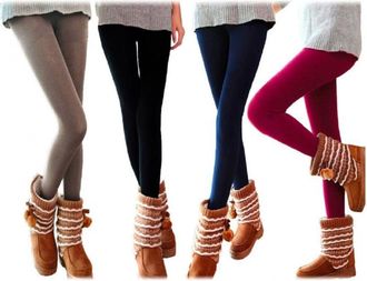 Trade Shop Trade Shop - Set 5 Leggings Aderente Donna Ass. Gaia Effetto Termico Interno Felpato