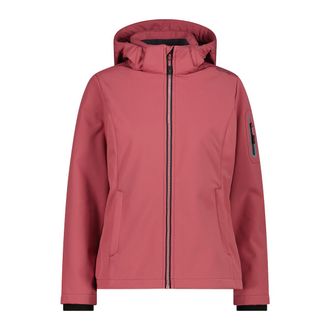 F.lli Campagnolo Softshelljacke CMP WOMAN JACKET ZIP HOOD, Damen, Gr. 34, peony, Obermaterial: 96% Polyester, 4% Elasthan. Futter: 100% Polyester, Jacken Softshelljack