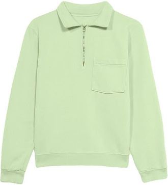 Fortela Zip-Up Sweatshirt with Pocket in Light Green at Nordstrom, Size Xx-Large Eu