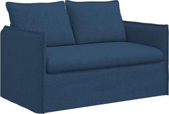 vidaXL Sof&aacute; Azul 136 X 82 X 85 Cm Tela Vidaxl