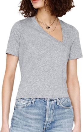 Heartloom Cheryl Short Sleeve Tee In Heather Grey