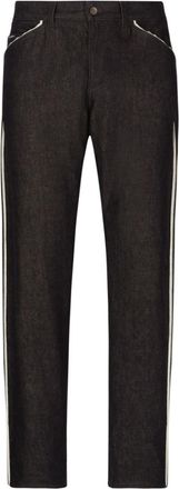 Dolce & Gabbana Black Straight Leg Denim