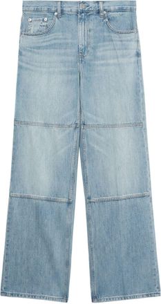 Helmut Lang mid-rise wide-leg jeans - men - Cotton - 33 - Blue
