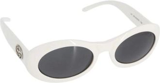 Gucci Pre-owned Accessories, female, White, Size: ONE SIZE Pre-owned Plastic Sunglasses