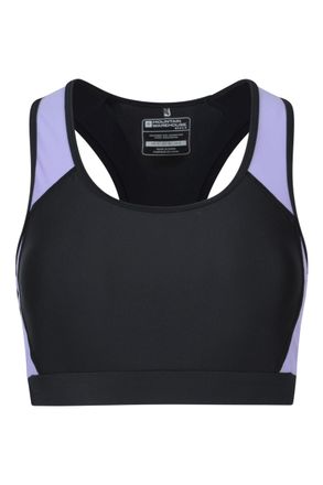 Mountain Warehouse Take The Plunge Womens Bikini Top - Quick Dry & Stretchy, Womens Beachwear - Summer Beach, Swimming, Pool, Diving & Water Sports Black Womens Size 16