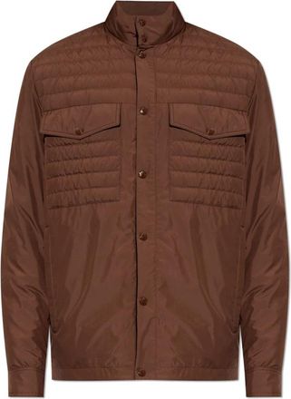 Moncler Vnorviane Down Jacket - Heren - Gewatteerde jassen - Bruin - L - Jassen
