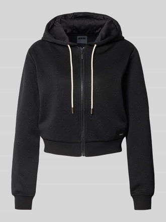 Guess Sweatjacke mit Kapuze Modell 3D PEONY in Black, Größe S