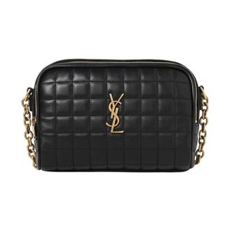 Saint Laurent Cross Body Bags, female, Black, ONE SIZE, Cassandra Quilted Chain Bag