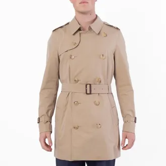 Burberry Wimbledon Short Gabardine Trench Coat, Brand Size 48 ( US Size 38 )