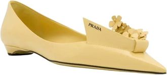 Prada Mujer, Zapatos, Amarillo, Talla: 38 EU