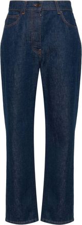 The Row Borjis straight-leg jeans - women - Cotton/Polyester/Cotton - 4 - Blue
