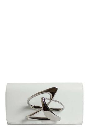 Perrin Paris ZAHA HADID LOOP CLUTCH in White at Nordstrom