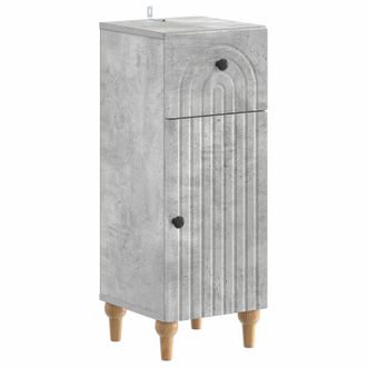 vidaXL Armario De Almacenamiento Para Ba&ntilde;o Alkmaar Gris Hormig&oacute;n Vidaxl