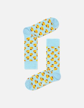 Happy Socks Womens Rubber Duck Socks, Light Blue - Size: 9.5/12.5/12/11.5/11/10.5/10/13/9/8/8.5