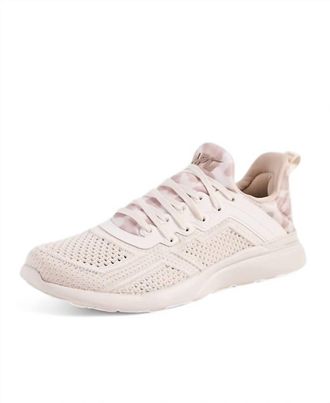 Athletic Propulsion Labs Womens Techloom Tracer Shoe In Beach/almond/leopard, Off White, Print