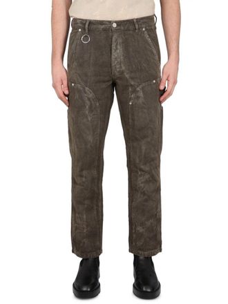 &Eacute;tudes Studio Relaxed Fit Textured Cotton-Linen Pants
