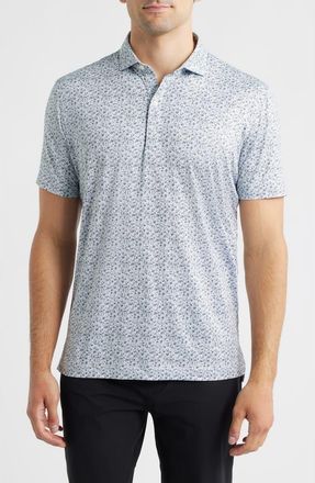 Johnnie-O Marietta Featherweight PREP-FORMANCE Jersey Polo in Heather Black at Nordstrom, Size Xx-Large