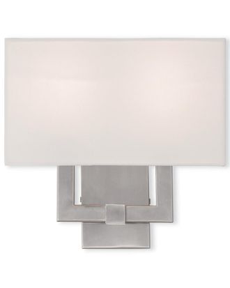 Livex Lighting Livex Hollborn 2-Light Brushed Nickel Wall Sconce