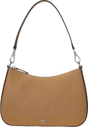 Ralph Lauren Borsa Danni medium - Dames - Tassen - Beige - Maat: ONE Size Leer