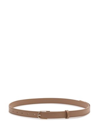 Victoria Beckham Taupe Solid Buckle Belt