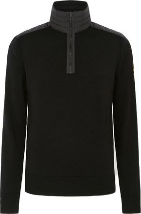 Belstaff KILMINGTON 1/4 ZIP SWEATER Size: 3XL, colour: BLACK