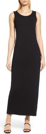 Ming Wang Sleeveless Jersey Midi Dress in Black at Nordstrom, Size X-Small