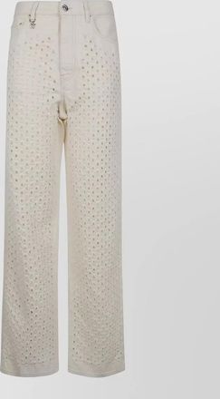 Amiri straight denim trousers wide leg design
