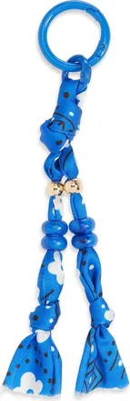 Chelsea28 Bandana Bag Charm in Blue Multi- Gold at Nordstrom