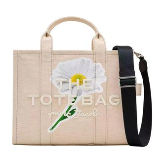 Marc Jacobs Tote Bags, female, Beige, Size: ONE SIZE Cotton Tote Bag