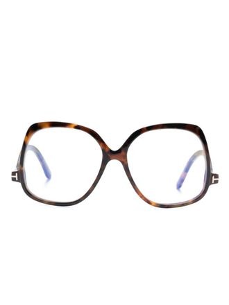 Tom Ford Eyewear Occhiali oversize - Marrone