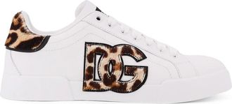 Dolce & Gabbana Portofino Light Strobel Sneakers - Dames - Sneakers - Wit - 34 EU - Katoen - Schoenen
