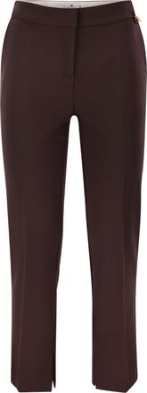 Elisabetta Franchi Pantalones de crep&eacute; ligero con logo Charm de Elisabetta Franchi