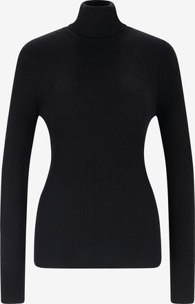 Wolford Gerippter Feinstrick-Unterpullover aus Merinowolle