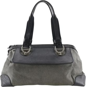 Bottega Veneta Pre-owned Shoulder Bags, female, Black, Size: ONE SIZE Pre-owned Canvas shoulder-bags