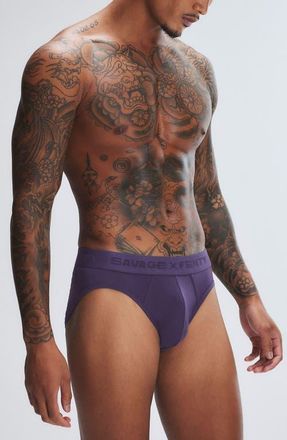Savage x Fenty Shadow Fit Briefs in Twilight Purple at Nordstrom, Size Xxx-Large