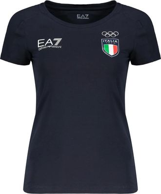 Emporio Armani T-shirt con logo - - Tops - Donna - Blu - 4XL