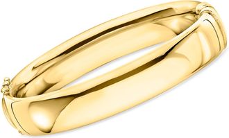 Ross-Simons 18kt Gold Over Sterling Bangle Bracelet