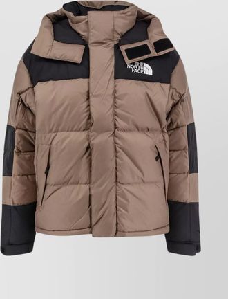 The North Face nylon down jacket removable hood