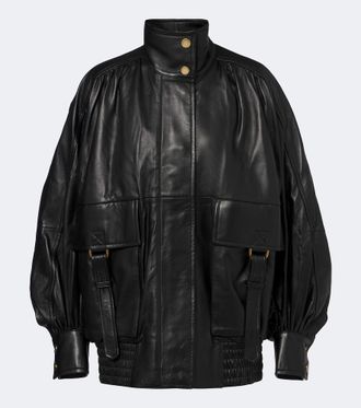 Zimmermann Valiant leather bomber jacket