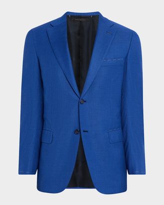 Brioni Men & apos;s Wool Tailored-Fit Single-Breasted Blazer