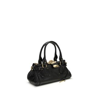 Chlo&eacute; Womens Black Buffalo Leather Shoulder Bag